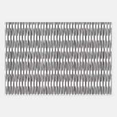 Wrapping Paper Sheets - Black And White Pattern (Voorkant)