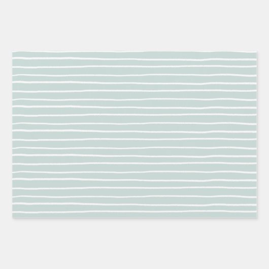 Wrapping Paper Sheets - Blue And White Pattern (Voorkant 3)