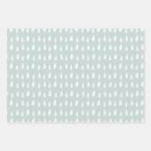 Wrapping Paper Sheets - Blue And White Pattern (Voorkant 2)