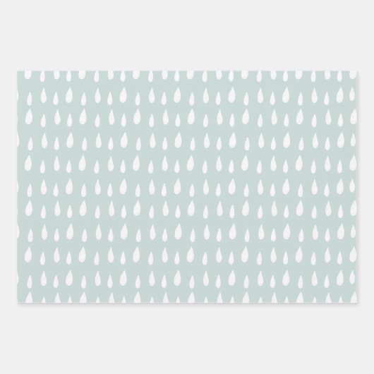 Wrapping Paper Sheets - Blue And White Pattern (Voorkant 2)