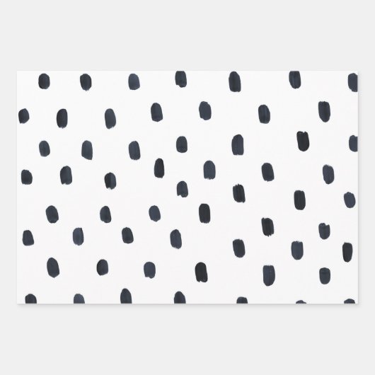 Wrapping Paper Sheets - Blue Dots Pattern (Voorkant 2)