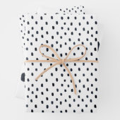 Wrapping Paper Sheets - Blue Dots Pattern (In situ)