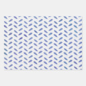 Wrapping Paper Sheets - Blue Patterns (Voorkant 2)
