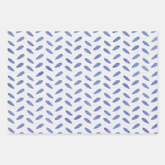 Wrapping Paper Sheets - Blue Patterns (Voorkant 2)