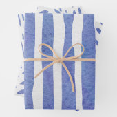 Wrapping Paper Sheets - Blue Patterns (In situ)