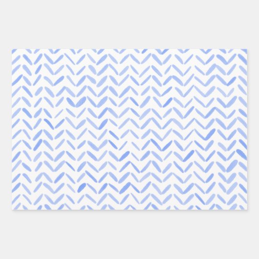 Wrapping Paper Sheets - Blue Patterns (Voorkant 2)
