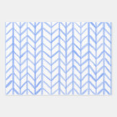 Wrapping Paper Sheets - Blue Patterns (Voorkant)
