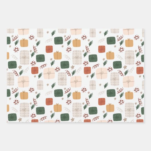 Wrapping Paper Sheets - Christmas Patterns (Voorkant 2)