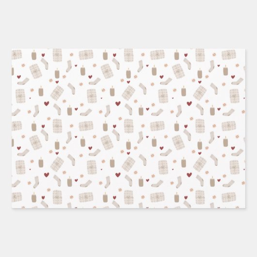 Wrapping Paper Sheets - Christmas Patterns (Voorkant)