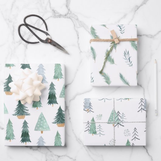 Wrapping Paper Sheets - Christmas Patterns (Voorkant)