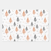 Wrapping Paper Sheets - Christmas Trees Patterns (Voorkant 3)