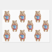 Wrapping Paper Sheets - Deer, Mug, Bear (Voorkant 2)