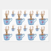 Wrapping Paper Sheets - Deer, Mug, Bear (Voorkant)