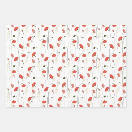 Wrapping Paper Sheets - Floral Pattern (Voorkant 3)