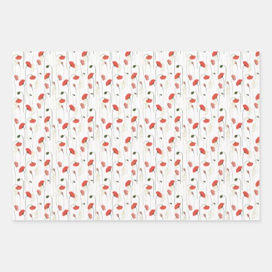 Wrapping Paper Sheets - Floral Pattern (Voorkant 2)