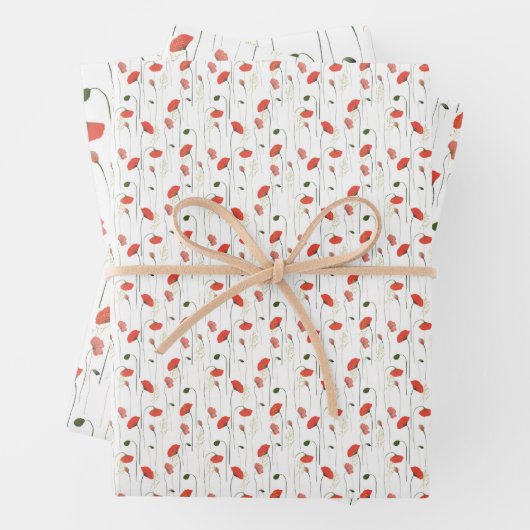 Wrapping Paper Sheets - Floral Pattern (In situ)