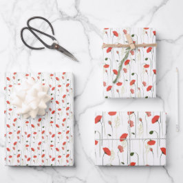 Wrapping Paper Sheets - Floral Pattern