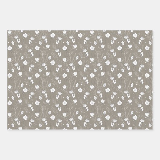 Wrapping Paper Sheets - Floral Patterns (Voorkant 3)