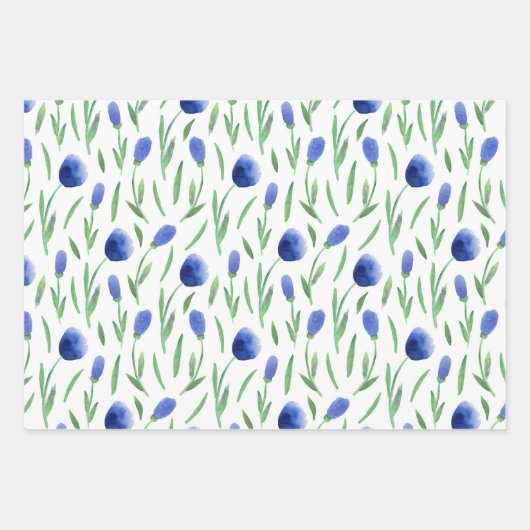 Wrapping Paper Sheets - Flowers & Leaves (Voorkant 3)