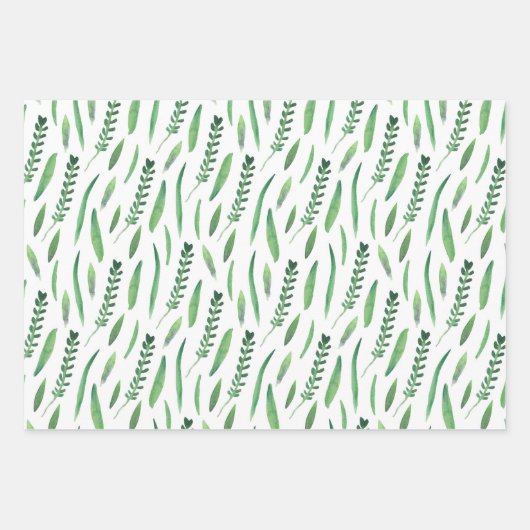 Wrapping Paper Sheets - Flowers & Leaves (Voorkant 2)
