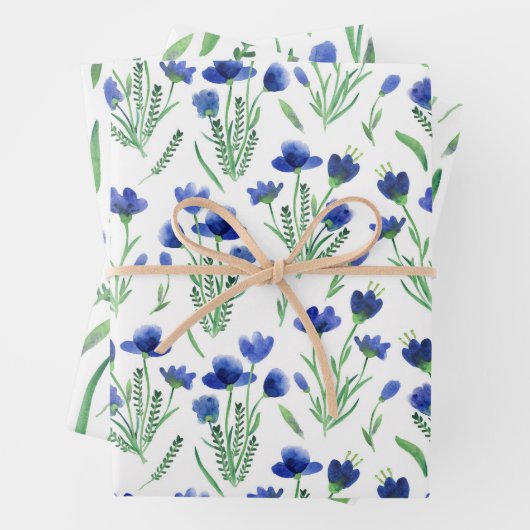Wrapping Paper Sheets - Flowers & Leaves (In situ)
