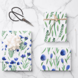 Wrapping Paper Sheets - Flowers & Leaves