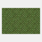 Wrapping Paper Sheets - Green And Gold Pattern (Voorkant 3)
