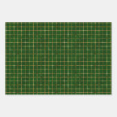 Wrapping Paper Sheets - Green And Gold Pattern (Voorkant)
