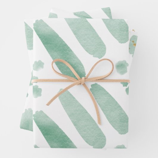 Wrapping Paper Sheets - Green Elements (In situ)