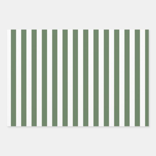 Wrapping Paper Sheets - Green & White Christmas (Voorkant 3)