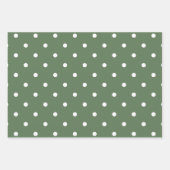 Wrapping Paper Sheets - Green & White Christmas (Voorkant 2)