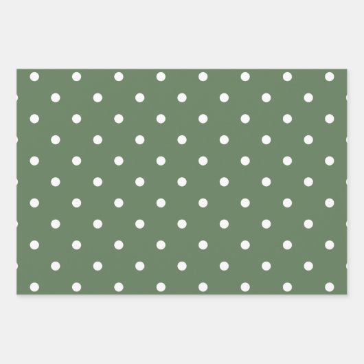 Wrapping Paper Sheets - Green & White Christmas (Voorkant 2)