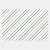 Wrapping Paper Sheets - Green & White Christmas (Voorkant)
