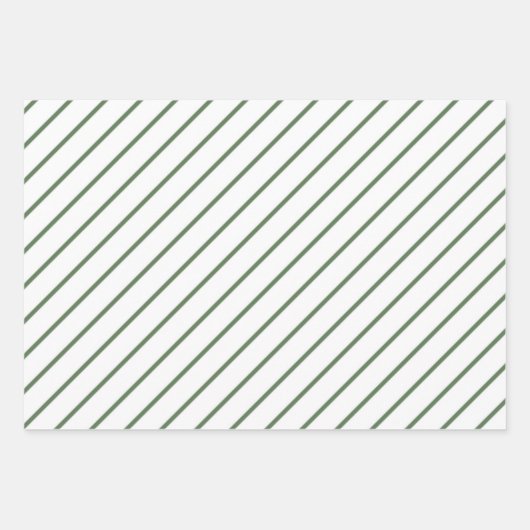 Wrapping Paper Sheets - Green & White Christmas (Voorkant)