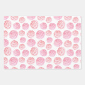 Wrapping Paper Sheets - Pink Flower Patterns (Voorkant 2)