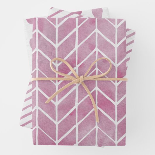 Wrapping Paper Sheets - Pink Pattern (In situ)