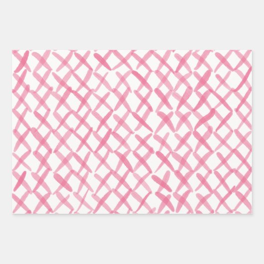 Wrapping Paper Sheets - Pink Patterns (Voorkant 3)