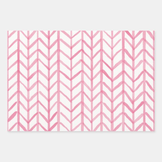 Wrapping Paper Sheets - Pink Patterns (Voorkant)