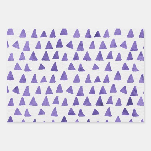 Wrapping Paper Sheets - Purple Patterns (Voorkant 3)
