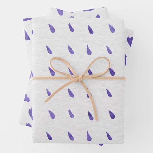 Wrapping Paper Sheets - Purple Patterns (In situ)