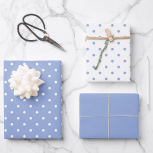 Wrapping Paper Sheets - Sky Blue Patterns