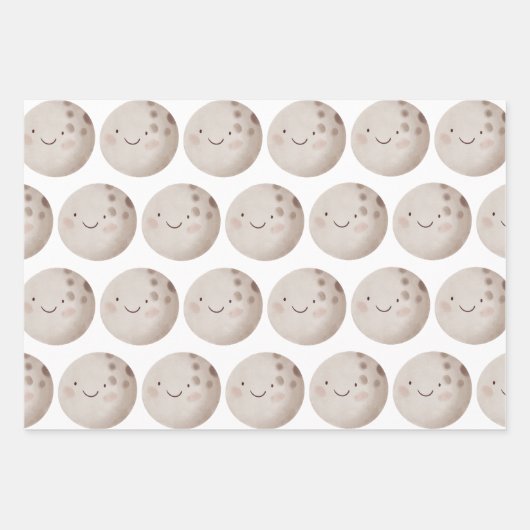 Wrapping Paper Sheets - Sun, Moon And Falling Star (Voorkant 2)