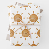 Wrapping Paper Sheets - Sun, Moon And Falling Star (In situ)
