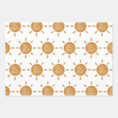 Wrapping Paper Sheets - Sun, Moon And Falling Star (Voorkant)