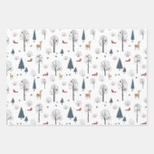 Wrapping Paper Sheets - Winter Patterns (Voorkant)