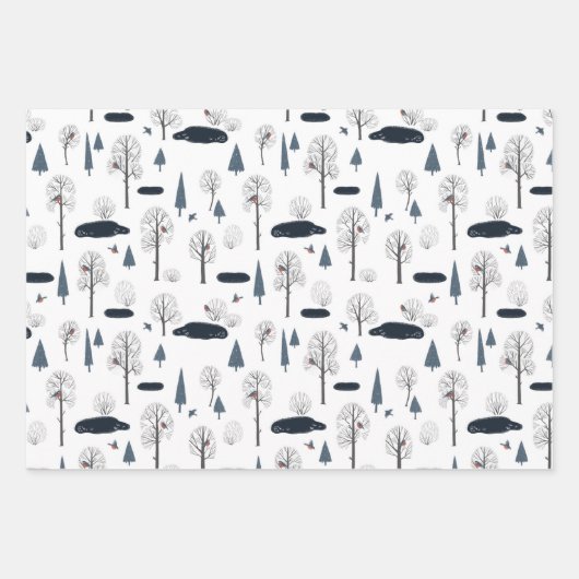 Wrapping Paper Sheets - Winter Patterns (Voorkant 2)