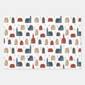 Wrapping Paper Sheets - Winter Patterns (Voorkant)