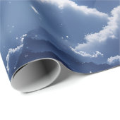 Wrapping Paper - Silver Celestial Moon Design Cadeaupapier (Rol Hoek)