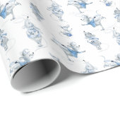 Wrapping Paper - Snow Mice Pattern Cadeaupapier (Rol Hoek)