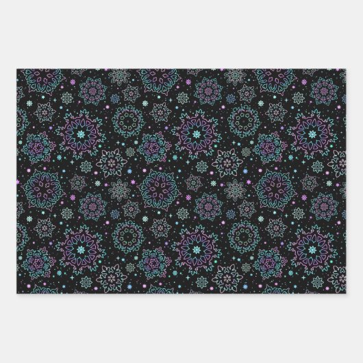 Wrapping paper "Snowflakes" (Voorkant 2)